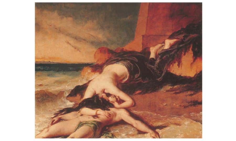 Etty  hero morte son son corps 1829